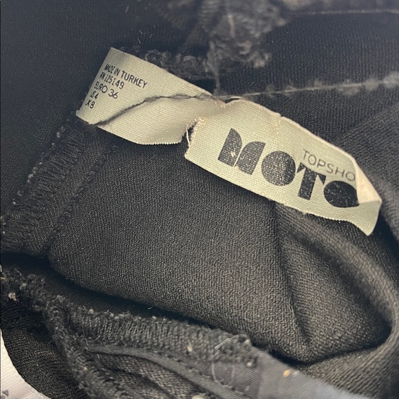 Topshop Joni Black Denim Backless Jumpsuit Size 4 - Picture 8 of 10